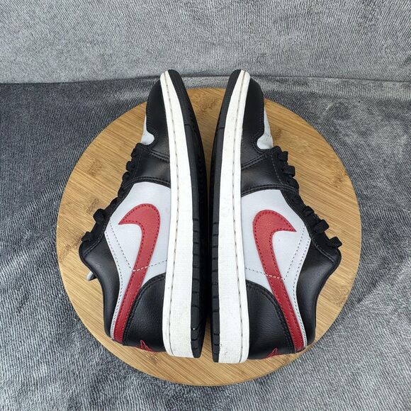 Nike Air Jordan 1 Low Shoes Womens Size 7 Light Smoke Grey Black Red DC0774-062 - Picture 6 of 10